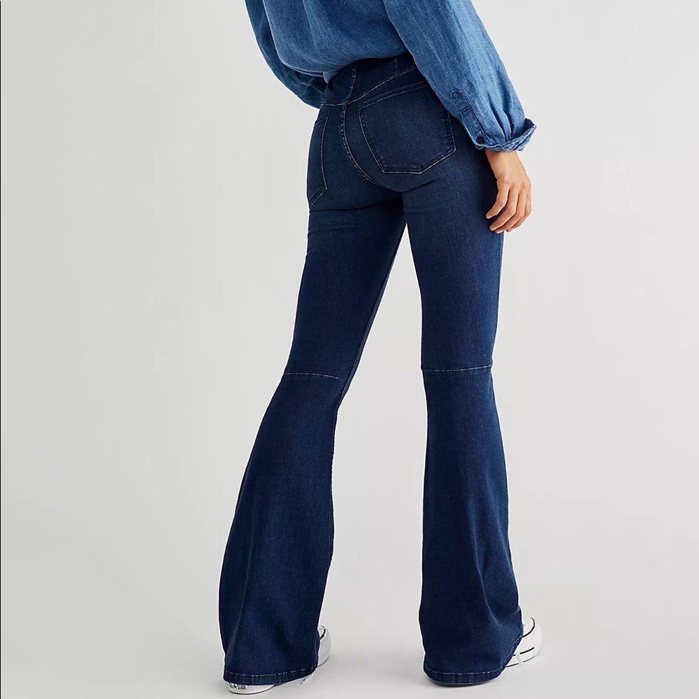 Free People We The Free Penny Pull-On Flare Jeans